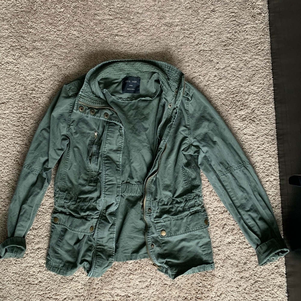 Live Tree Green Utility Jacket